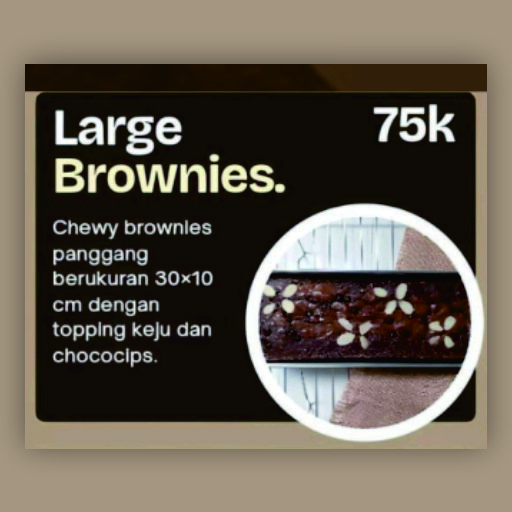 Chokie Brownie - Large Brownies