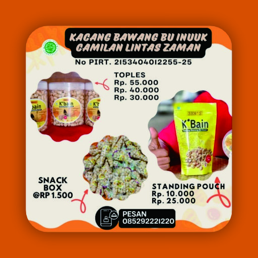 K'Bain Kacang Bawang Bu Inuuk (Pouch Besar)