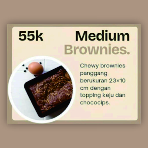 Chokie Brownie - Medium Brownies