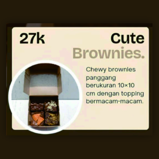 Chokie Brownie - Cute Brownies