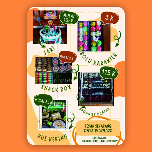 CARADE - Tart Ulang Tahun/Custom (Mulai 135k)