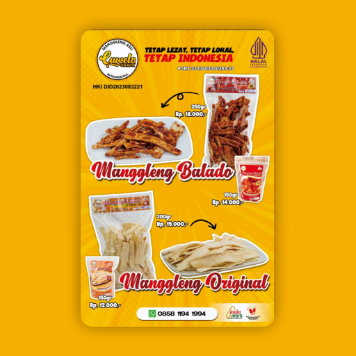 Cuwelo Snack - Manggleng Original (200gr)